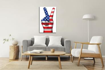 American flag peace Art Design rectangular special Glass Picture!
